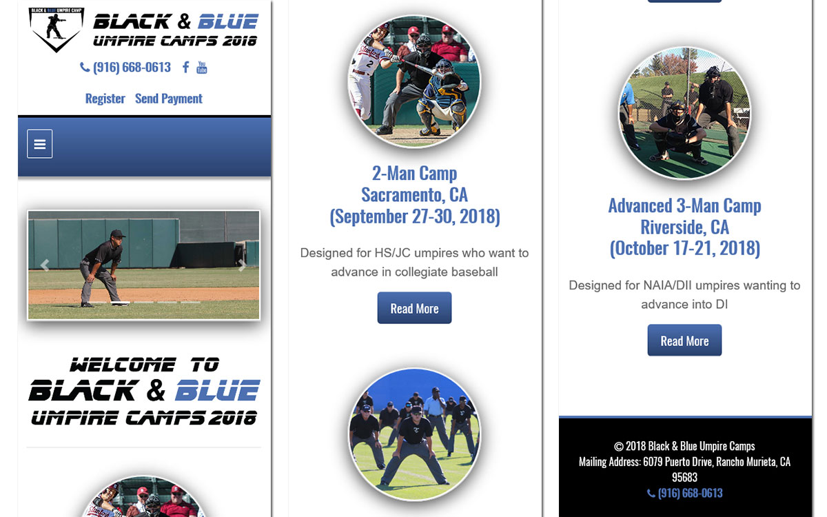 Black & Blue Umpire Camps Slide 3